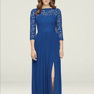 David’s Bridal Gown Size 20 Royal Blue, Brand New!